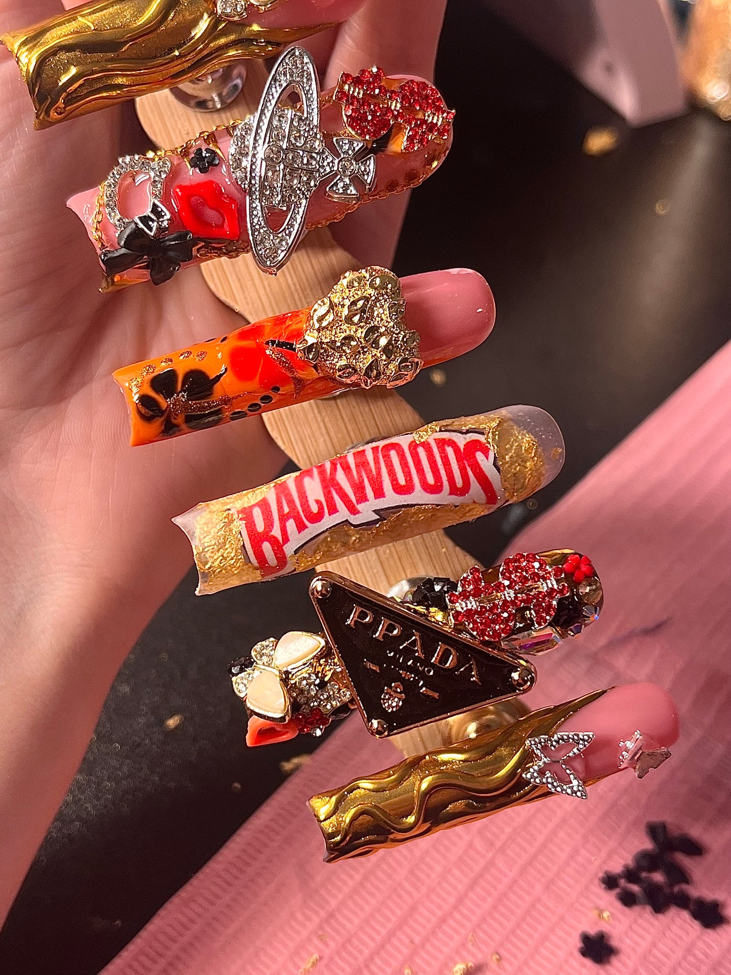 GOLD NUGGETZ CHARMZ 2 PCS