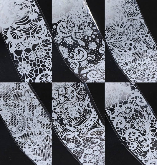 WHITE LACE FOILZ